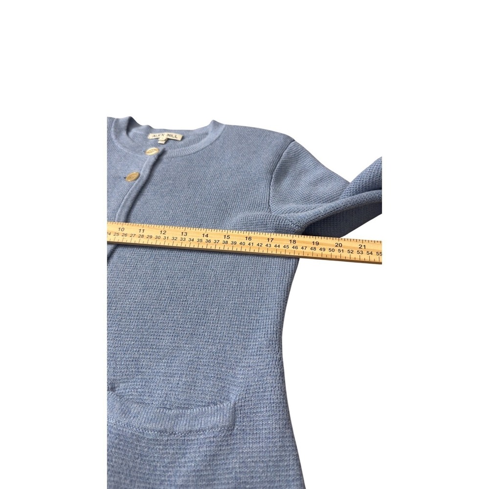 Alex Mill Provence Sweater Jacket Dolly Blue Button Size M NWOT Pristine - Picture 11 of 14